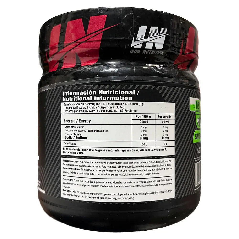 Beta Alanine Iron Smart Nutrition - Imagen 2