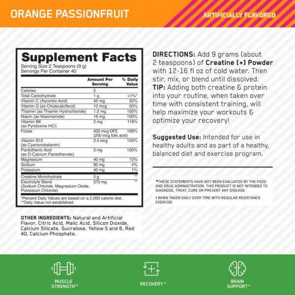 Alternative view of Creatine+ Optimum Nutrition