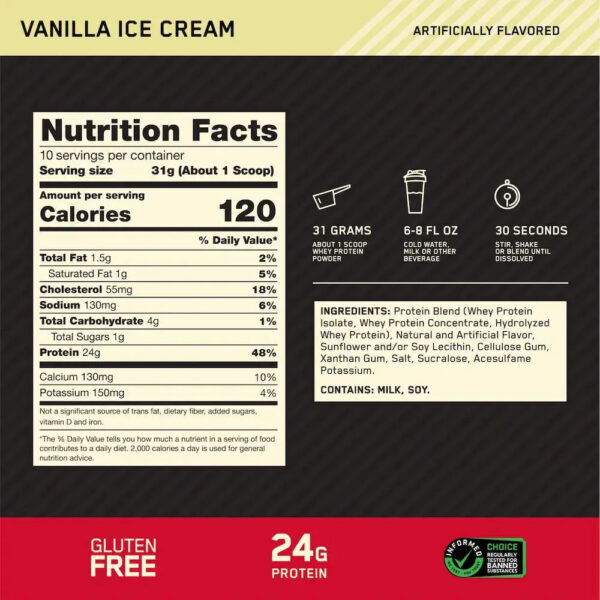 Alternative view of Gold Standard 100% Whey Optimum Nutrition