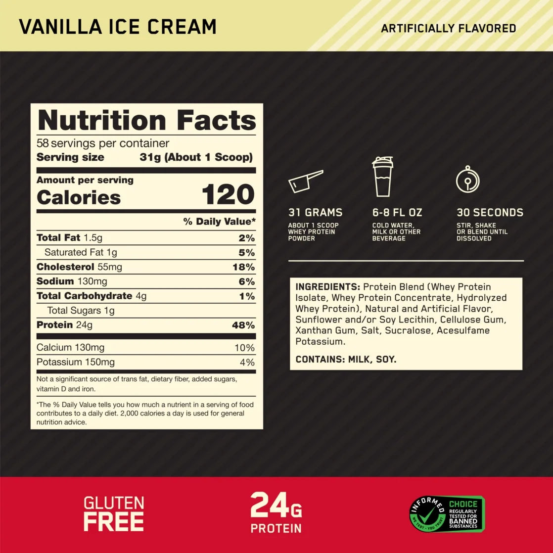 Gold Standard 100% Whey Optimum Nutrition - Imagen 5