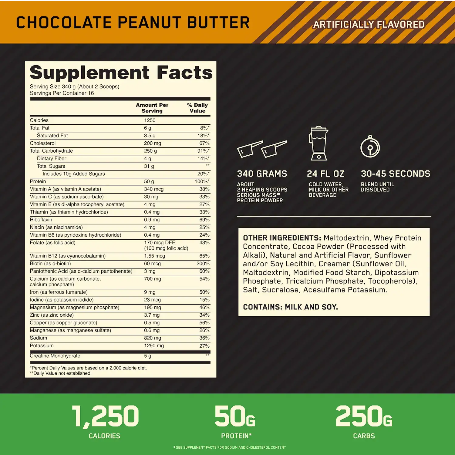 Serious Mass Optimum Nutrition - Imagen 4