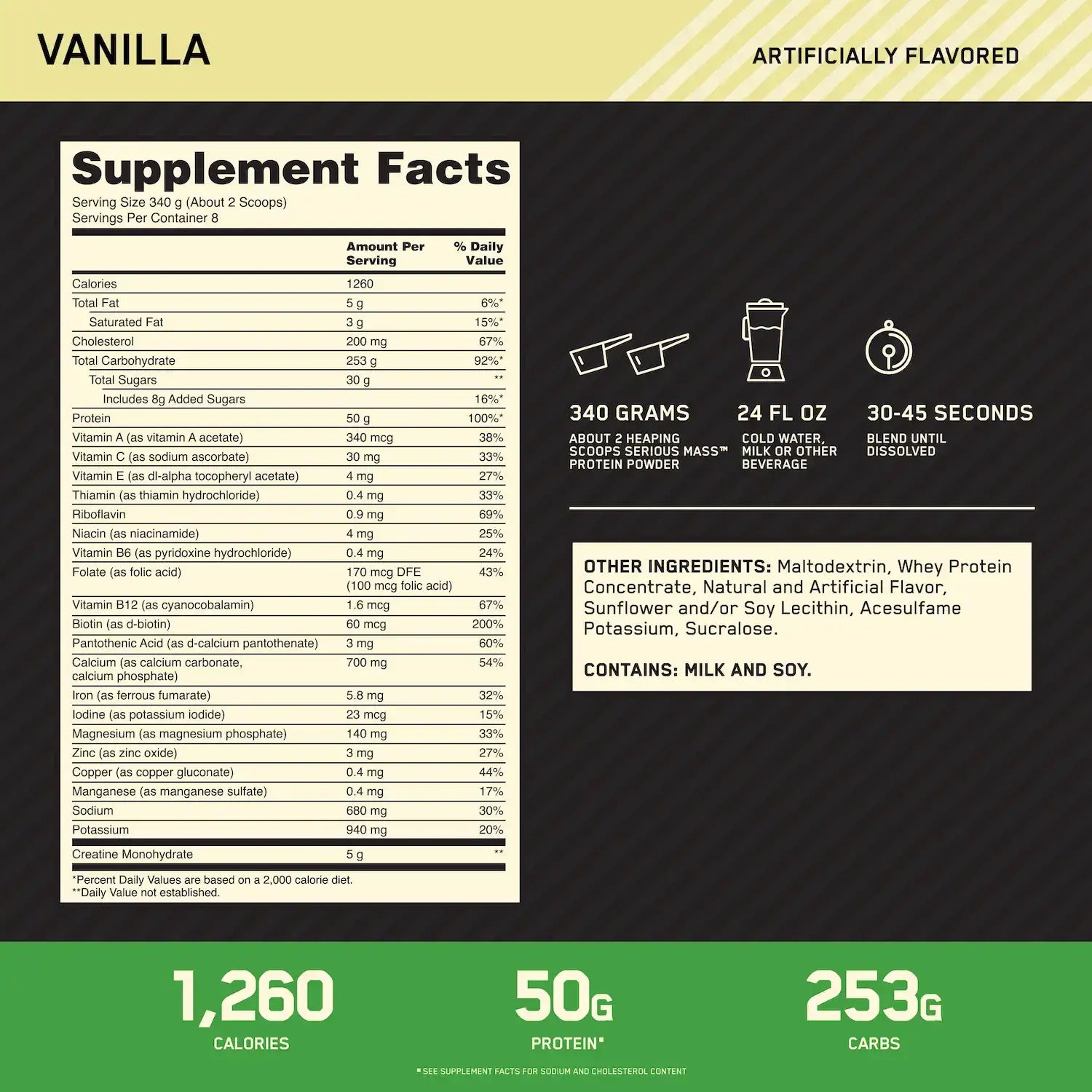 Serious Mass Optimum Nutrition - Imagen 3