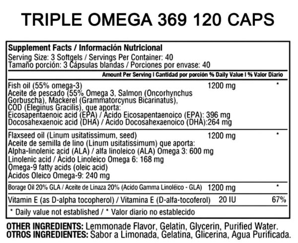 Alternative view of Triple Omega 3-6-9 Healthy America