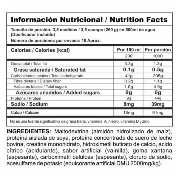 Alternative view of Megaplex Creatine Power Nutramerican